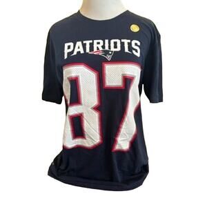 Vintage‎ New England Patriots Gronkowski 87 T-Shirt*SZ L